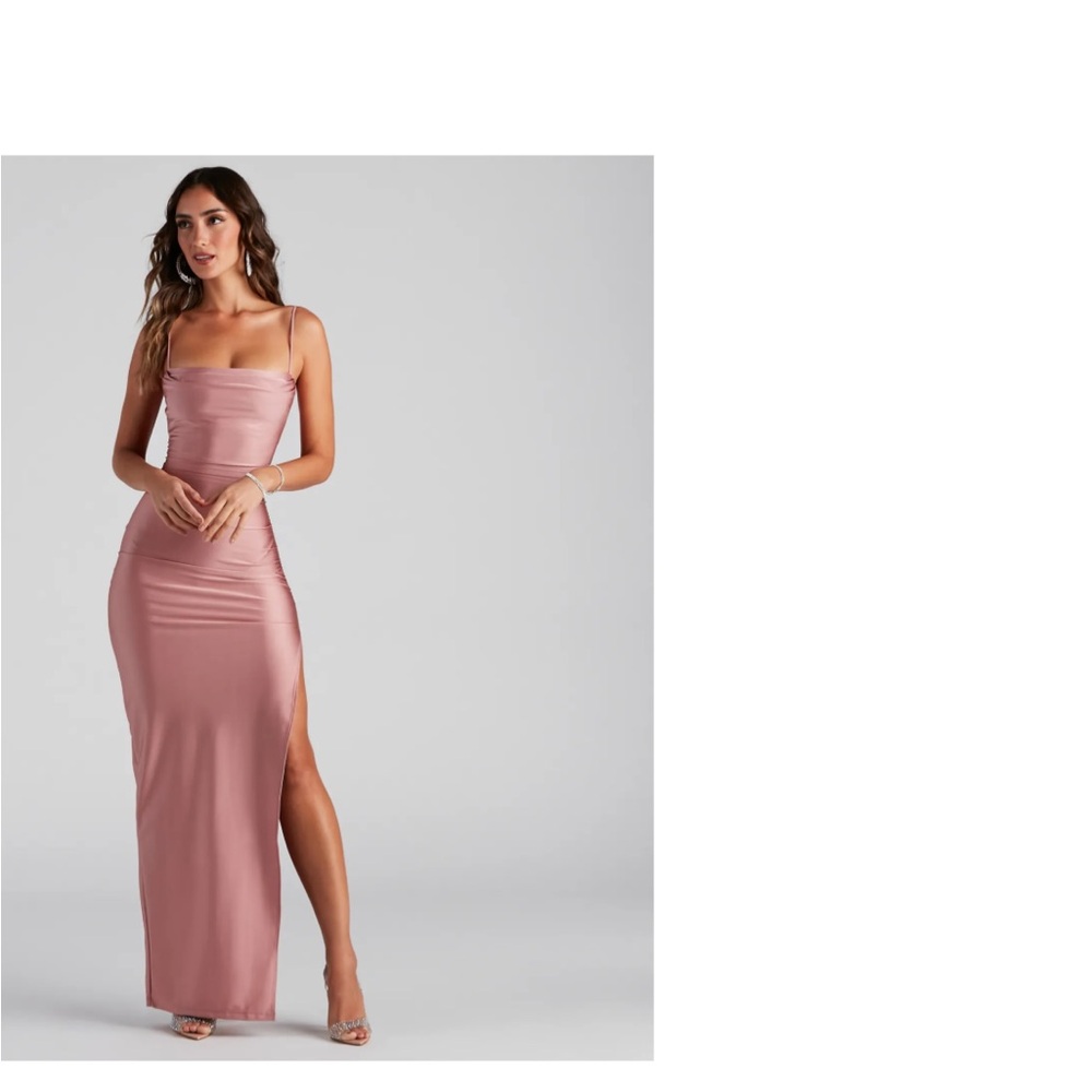 Windsor Blush Pink Satin Dress